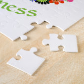 Puzzle Peace Sign Love & Happiness on White (Côté)