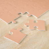 Puzzle Peach Fuzz Nom Personnalisé Élégant (Côté)