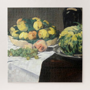 Puzzle Peaches au citron de la vie morte par Manet Impres
