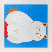 Puzzle Peaches, le Chat Sourire (Horizontal)