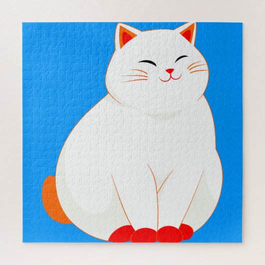 Puzzle Peaches, le Chat Sourire (Vertical)