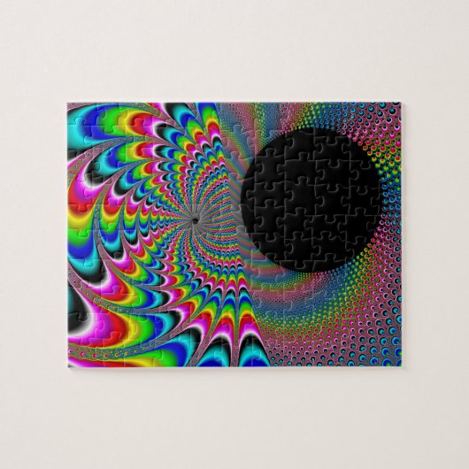 Puzzle Peackock un Delic - art de fractale (Horizontal)