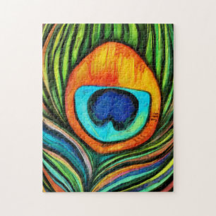Puzzle Peacock Colorful Peacock Firebird Peather Peather