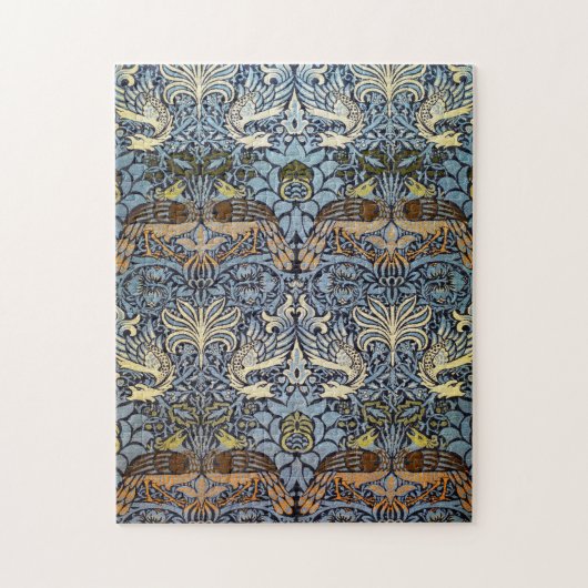 Puzzle Peacock et Dragon, William Morris (Vertical)