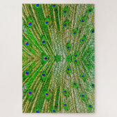 Puzzle Peacock Feathers (Vertical)