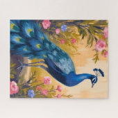 Puzzle Peacock Feathers Beautiful Floral Animal (Horizontal)