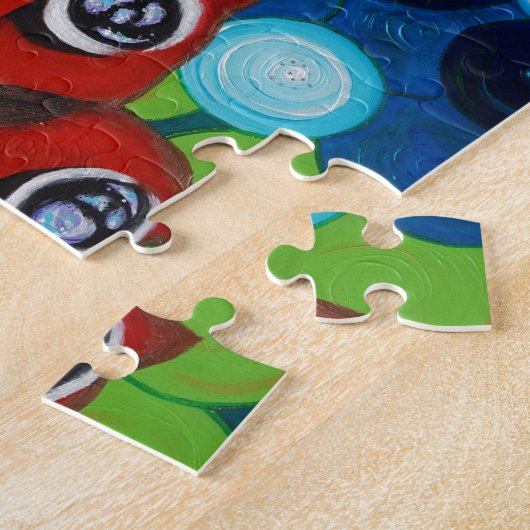 Puzzle Peacock Papillon peint (Côté)