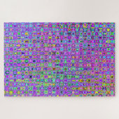 Puzzle Peacock violet (Horizontal)