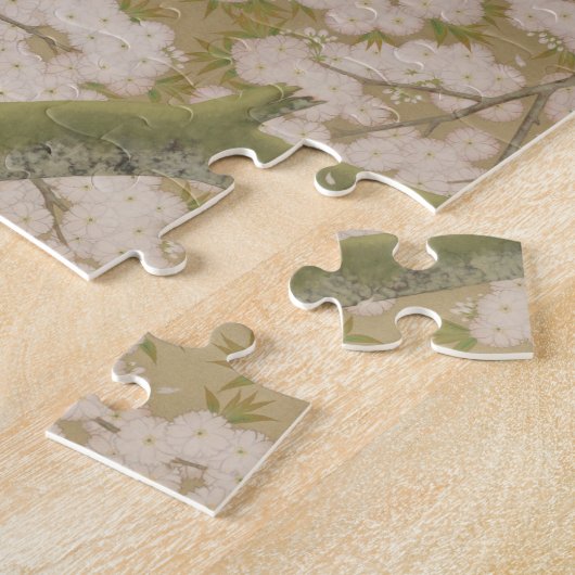 Puzzle Peacocks et cerisier (1925) (Côté)