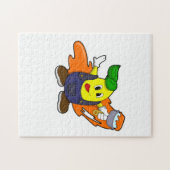 Puzzle Pear as Painer with Paint brush (Horizontal)