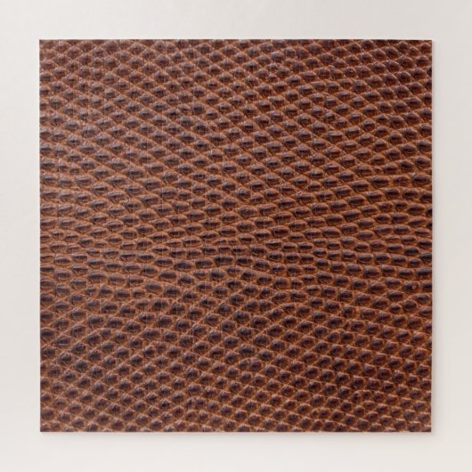 Puzzle Peau de crocodile : Texture en cuir Brown (Vertical)