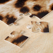 Puzzle Peau de léopard, authentique Motif de la faune. (Côté)