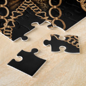 Puzzle Peau léopard et bijoux en chaîne (Côté)