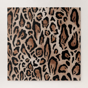 Puzzle Peau léopard : motif sans soudure.