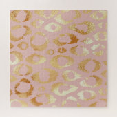 Puzzle Peau léopard, texture or rose (Horizontal)