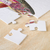 Puzzle Pêche à l'ichthyologie de la truite arc-en-ciel (Côté)