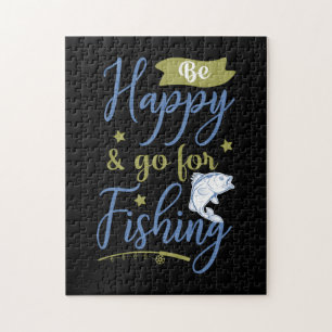 Puzzle Pêche Art Be Happy Go For Fishing