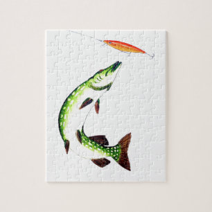 Puzzle Pêche au brochet et pêche à la mouche
