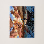 Puzzle Pêche au coucher du soleil (Vertical)