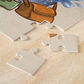 Puzzle Pêche de truite arc-en-ciel - la grande partie (Côté)