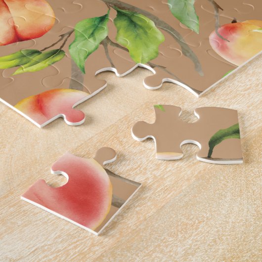 Puzzle Pêches sur l'arbre (Côté)