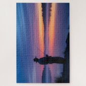 Puzzle Pêcheur au coucher du soleil (Vertical)