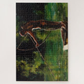 Puzzle pêcheur d'aquarelle (Vertical)