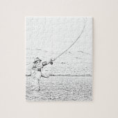 Puzzle pêcheur de mouche (Vertical)