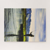 Puzzle Pêcheur du lac Fishing Mountain (Horizontal)