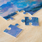 Puzzle Pêcheurs au coucher du soleil, scène côtière impre (Côté)