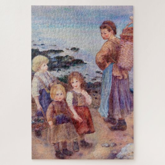 Puzzle Pêcheurs de moules par Renoir Impressionniste Pein (Vertical)