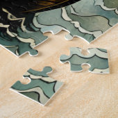 Puzzle Pêcheurs en bateau à Stormy Sea Van Gogh Style (Côté)