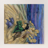 Puzzle Pêcheurs - Pêche - Peinture Art (Horizontal)