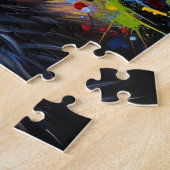 Puzzle Peekapoo : Art acrylique Peke-A-Poo noir (Côté)