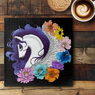 Puzzle Pegasus Noir Floral