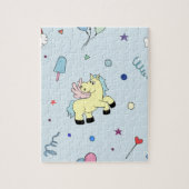 Puzzle Pegasus party bleu clair (Vertical)