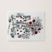 Puzzle Peignant les roses rouges (Horizontal)