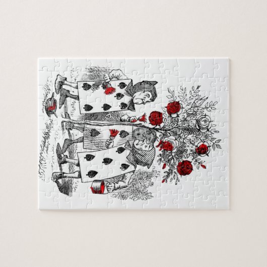 Puzzle Peignant les roses rouges (Horizontal)