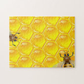 Puzzle Peigne de miel impossible avec les abeilles (Horizontal)
