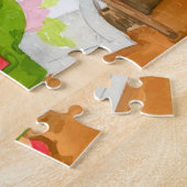 Puzzle Peint À La Main Petit Chaperon Rouge Grand Mauvais (Côté)