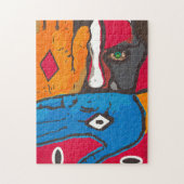 Puzzle peint de visage (Vertical)