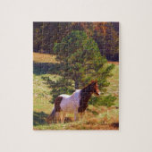Puzzle Peint Poney par le pin (Vertical)