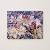 Puzzle Peinture à l'aquarelle violette azéée (Horizontal)