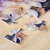 Puzzle Peinture à l'aquarelle violette azéée (Côté)