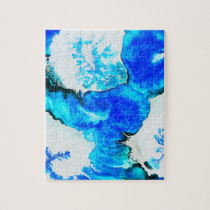 Puzzle Peinture à l'encre d'alcool étonnante