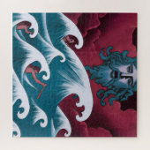 Puzzle Peinture à l'huile de Neptune Crimson (Horizontal)