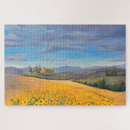 Puzzle Peinture à l'huile de tournesol difficile (Horizontal)