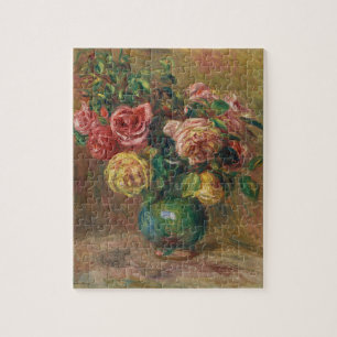 Puzzle Peinture à l'huile florale française vintage de Re