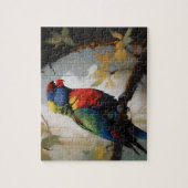 Puzzle Peinture à l'huile Rainbow Lorikeet (Vertical)