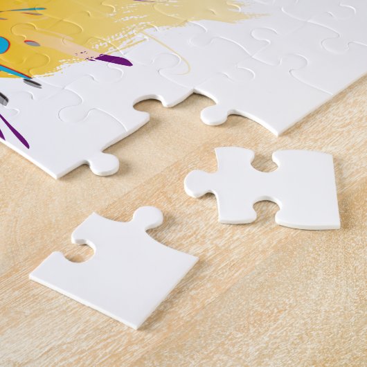 Puzzle Peinture à papillon exotique Abstraite (Côté)